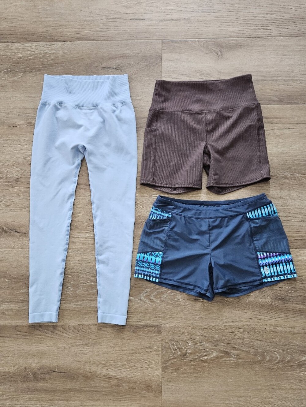 Women's Activewear Leggings and Shorts Size S - Set Of 3